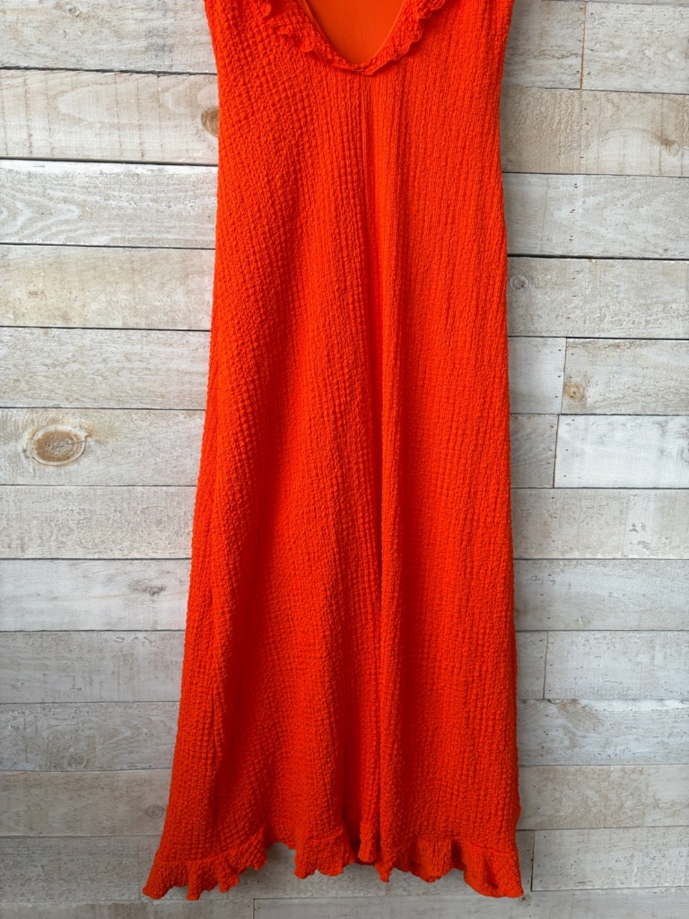 Free People FP Beach tangerine orange maxi dress - Picture 4 of 11